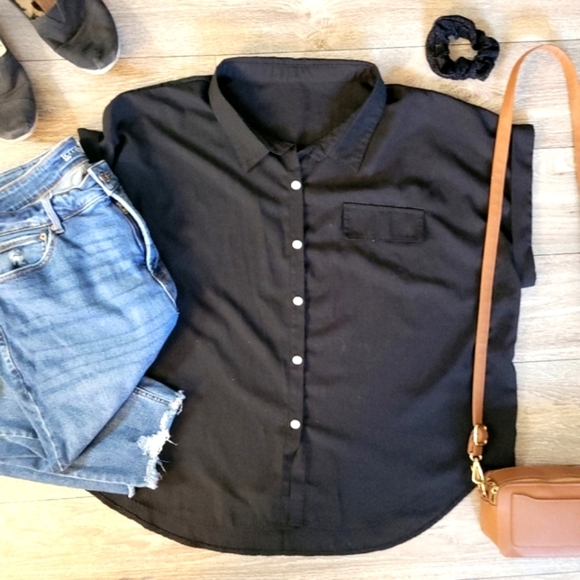 Black Button Down Shirt - Picture 5 of 6